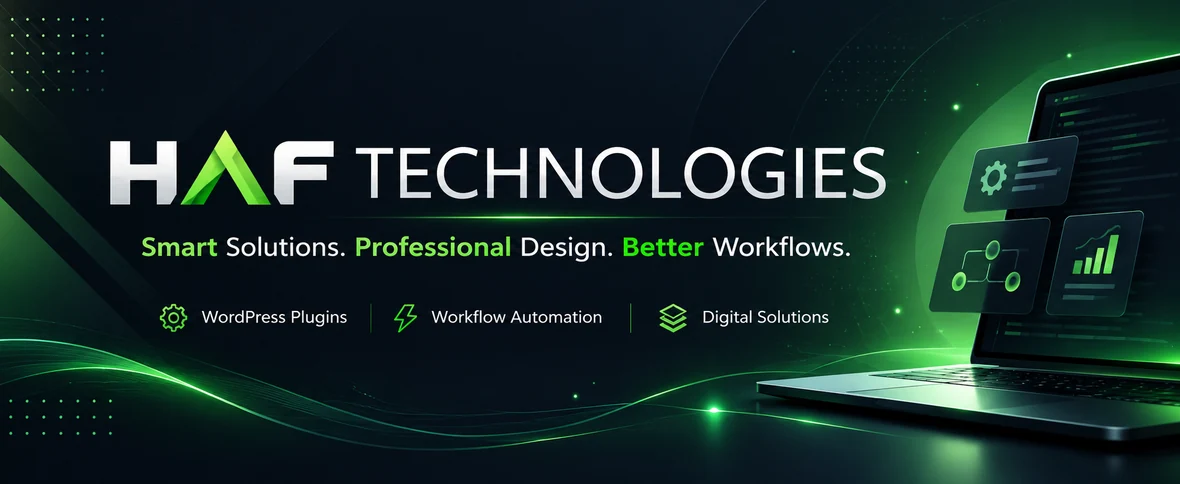 HAF Technologies — Smart Solutions. Professional Design. Better Workflows.